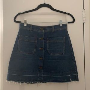 Zara denim skirt.
